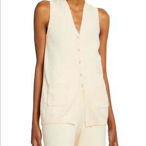 Staud Jo Vest in Cream, Medium